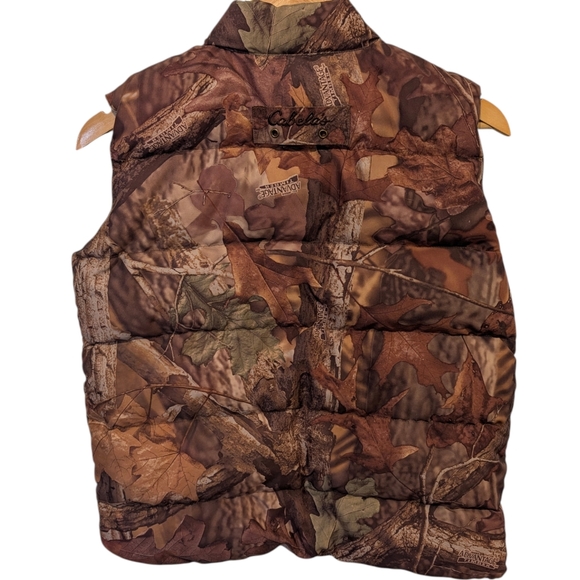 Cabela's For Kids Camo Goose Down Quilted Puffer Vest Size Medium - Picture 2 of 9